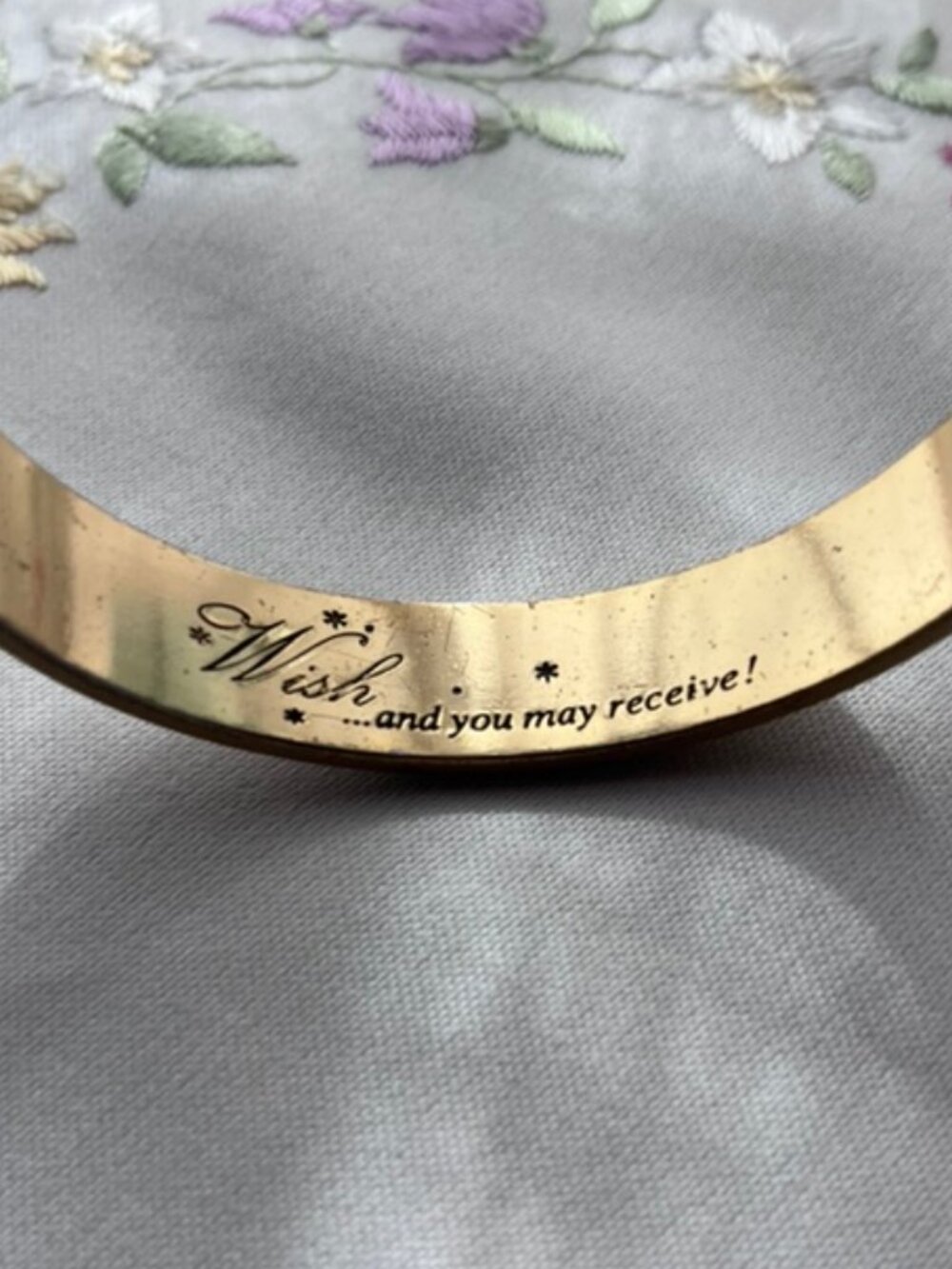 Brighton Versailles Apollo Bangle with "WISH" Message